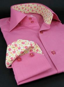 chemise xoos rose fleurs