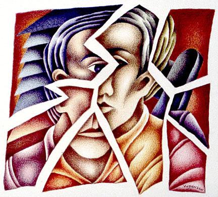 Schizo peinture morcelée