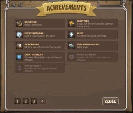 kingdom rush tous les achievements