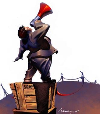 soapbox harangueur de foule porte-voix