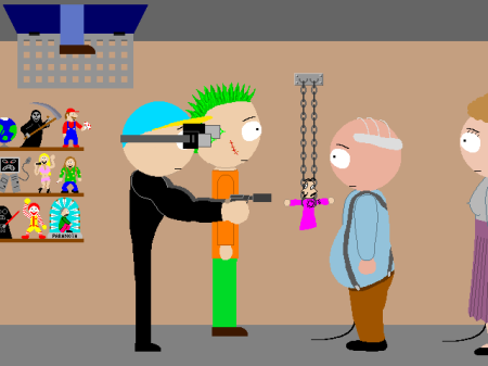 Dessin animé pru-pra-prok